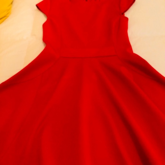 Ted Baker Red Midi Dress - Picture 2 of 8